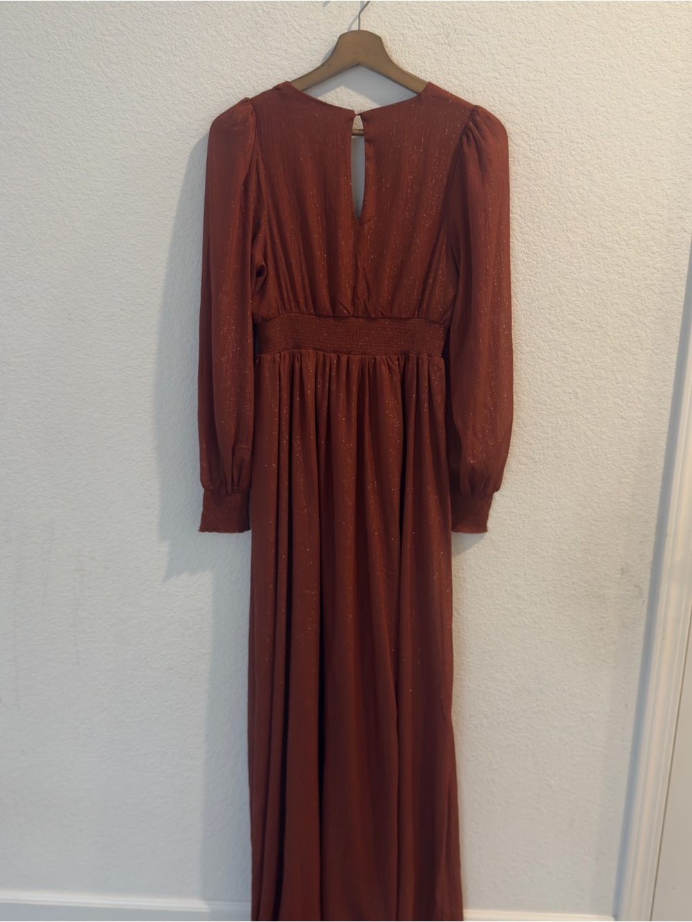 Baltic Born- Juliette Shimmer Long Sleeve Maxi Dress- S - Picture 6 of 7